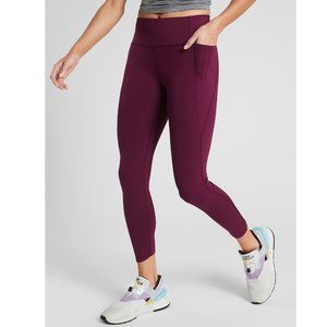 LIKE NEW! Athleta Velocity Stash Pocket 7/8 Tight